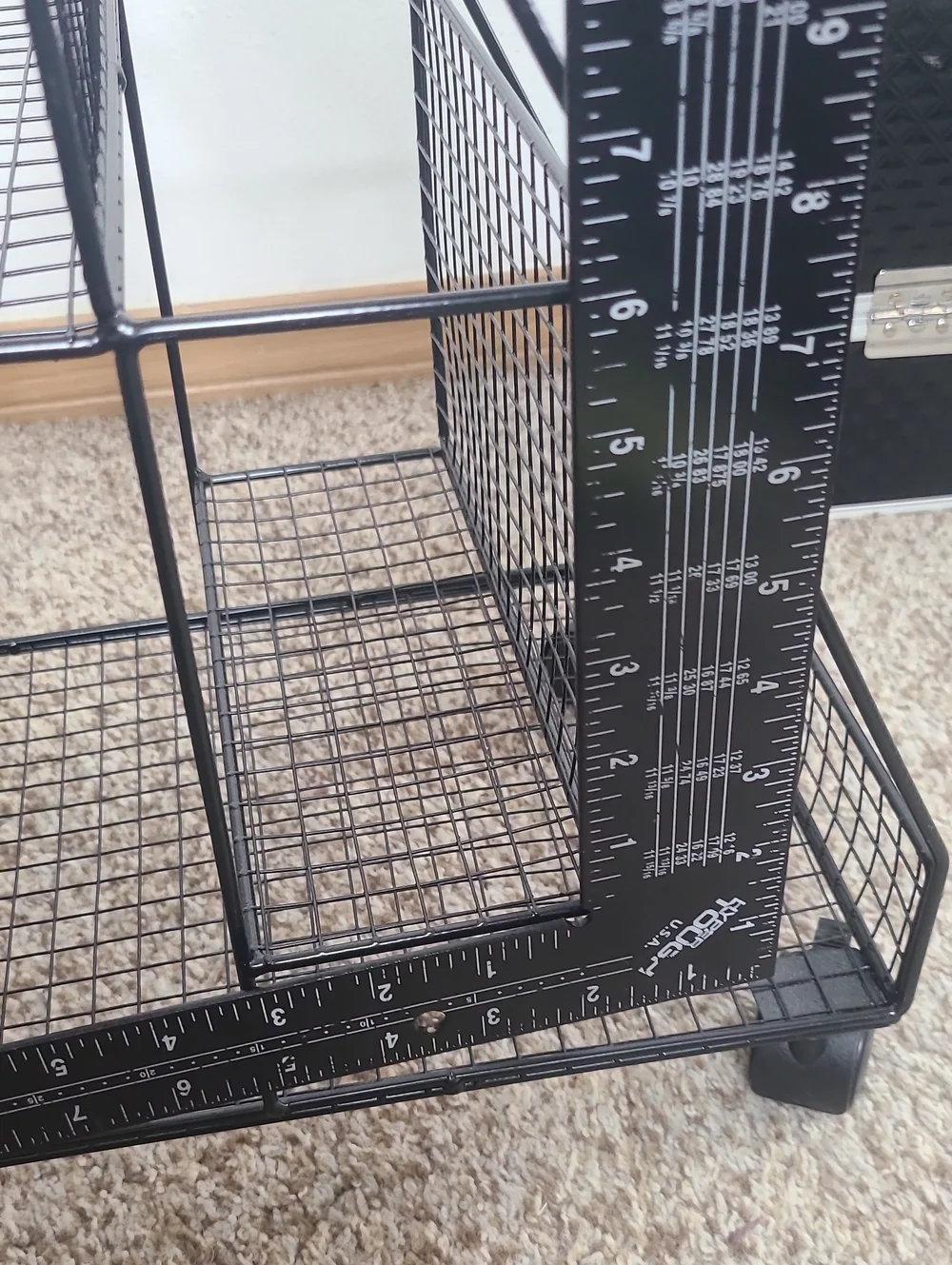 Black Wire Rolling Storage Organizer - Home Storage & Organization